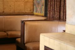 booths inside harvey house