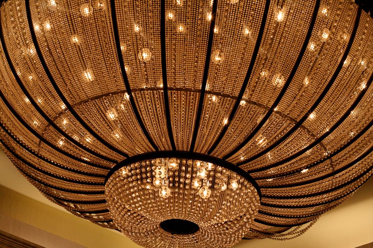 chandelier in main ballroom