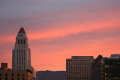 city hall at dawn