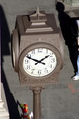 clock on the corner