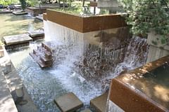 fountains at the music center