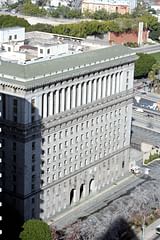 hall of justice from city hall