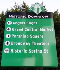 historic downtow sign