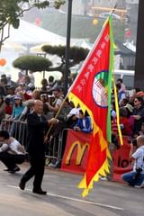 man with flag