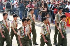marching boy scouts