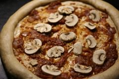 mushrooms and pepper flakes