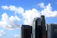 skyline and clouds