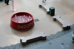 snoopy’s dog bowl fountain