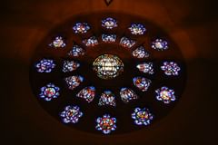 stained glass windows in wilshire boulevard temple