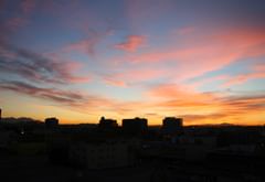 sunrise over little tokyo
