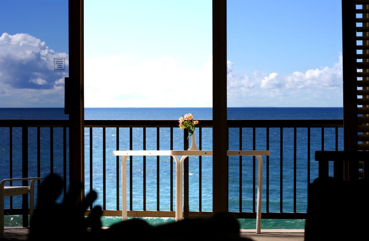 view from bed