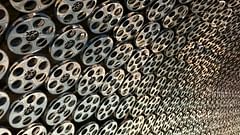 Film reels on the ceiling of the Los Angeles Metro Station at Hollywood & Vine.